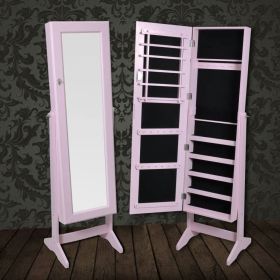 Free Standing Mirror Jewellery Cabinet Wardrobe