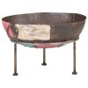 Colorful Rustic Fire Pit Ø 23.6" Iron