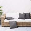 Throw Pillows 4 pcs Anthracite 23.6"x23.6" Fabric