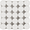 Hosley Set of 200, Unscented White Aluminum Cup Tea Light Candles
