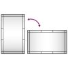 Wall Mirror Black 23.6"x39.4" Rectangle Iron
