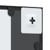 Wall Mirror Black 19.7"x19.7" Square Iron