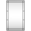 Wall Mirror Black 23.6"x39.4" Rectangle Iron