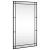 Wall Mirror Black 23.6"x39.4" Rectangle Iron