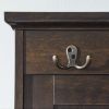 Two-in-one entrance furniture with storage and coat rack