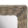 Mirror Wicker Brown 15.7"x23.6"