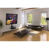 Floating Wall Mounted Shelf | 44 lbs Weight Capacity | 2 Shelves Tinted Tempered Glass | Black