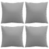 Throw Pillows 4 pcs Gray 23.6"x23.6" Fabric