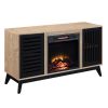 ACME Gamaliel Fireplace in Oak & Espresso Finish AC00848