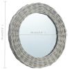 Mirror 27.6" Wicker