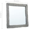 Mirror 23.6"x23.6" Wicker