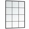 Wall Mirror Black 31.5"x23.6" Metal