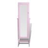 Free Standing Mirror Jewellery Cabinet Wardrobe