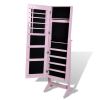 Free Standing Mirror Jewellery Cabinet Wardrobe