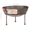 Colorful Rustic Fire Pit Ø 23.6" Iron