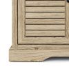 Bridgevine Home Topanga 68 inch Electric Fireplace TV Console for TVs up to 80 inches, Alabaster finish