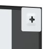 Wall Mirror Black 11.8"x15.7" Rectangle Iron