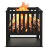 Fire Pit 15.7"x15.7"x15.7" Steel