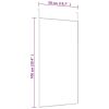 Door Mirror Gold 19.7"x39.4" Glass and Aluminum